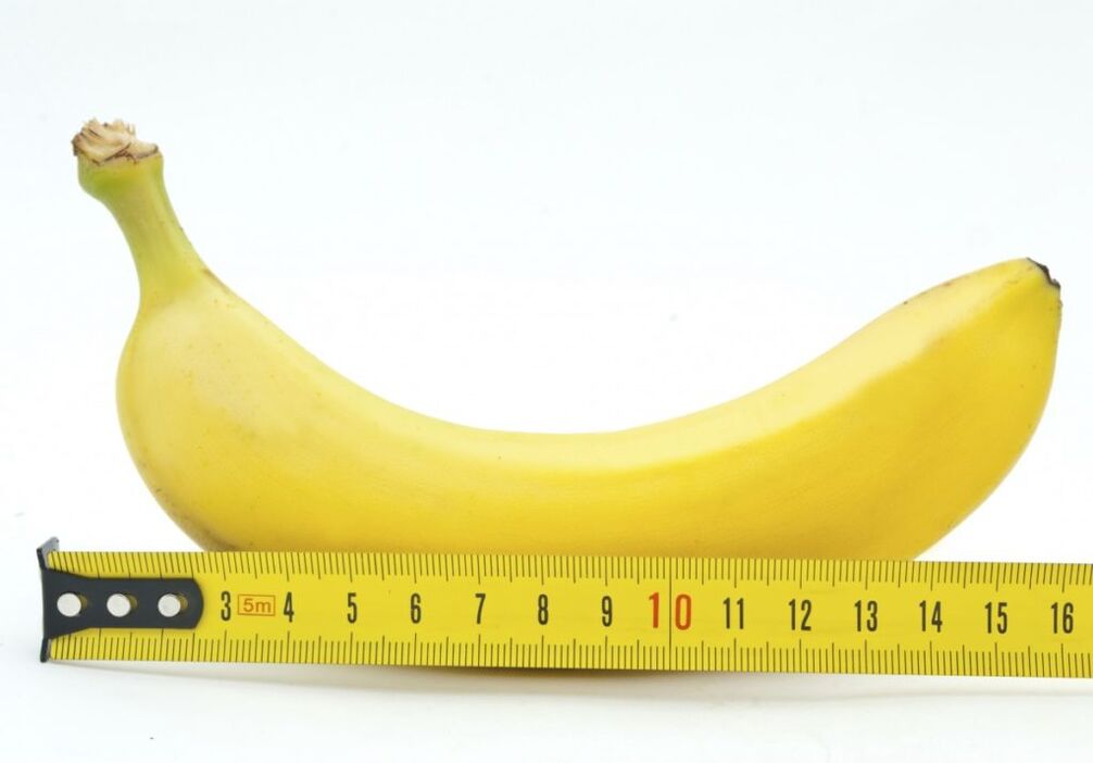 измерение банана символизирует измерение полового члена после операции по увеличению